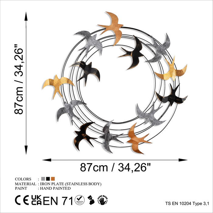 Wallity Spiral Flock 6